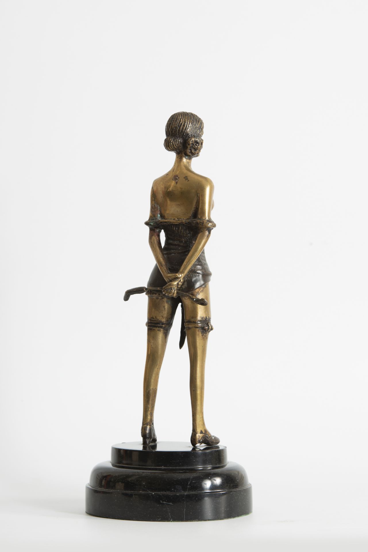 Ferdinand PREISS (D'après) L'écuyère - Bronze patiné - Signé - Socle marbre [...] - Bild 3 aus 4