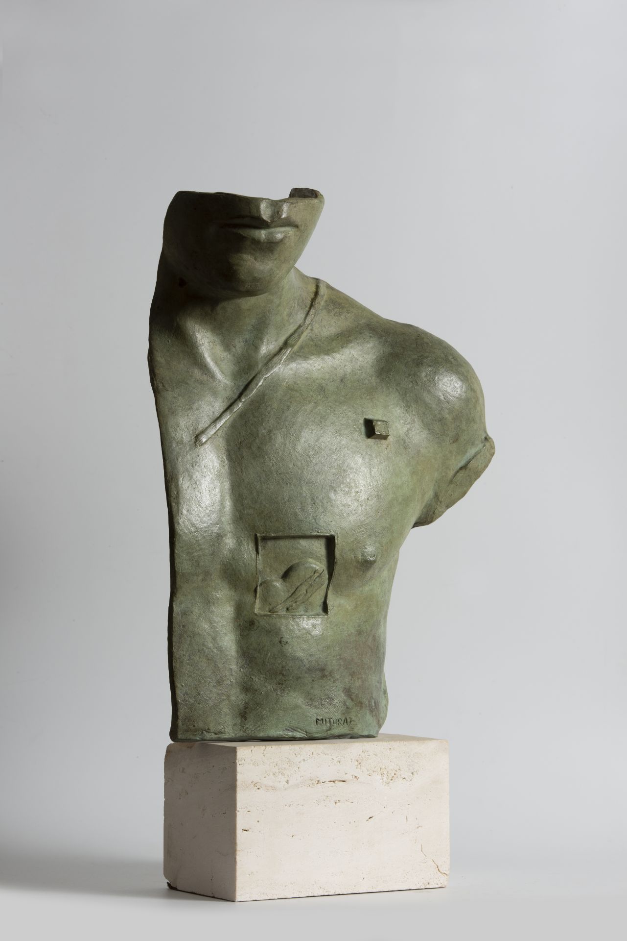 Igor MITORAJ (1944-2014) - Aesclepios Bronze à patine verte et numéroté - 38 x 28 [...] - Bild 2 aus 4