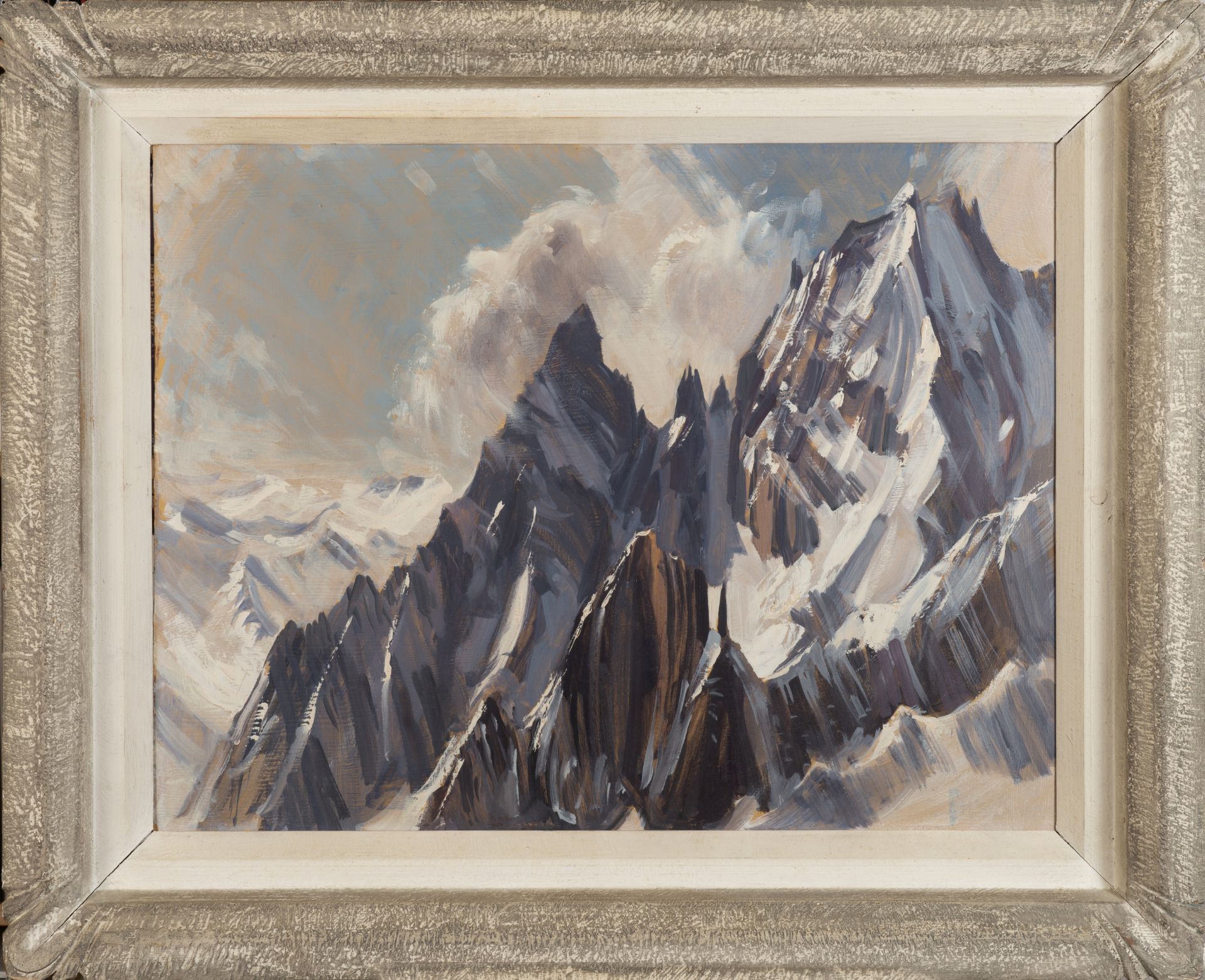 Marcel WIBAULT (1905-1998) - Arête de Peterey, Aiguille noire, aiguille blanche[...] - Bild 2 aus 3