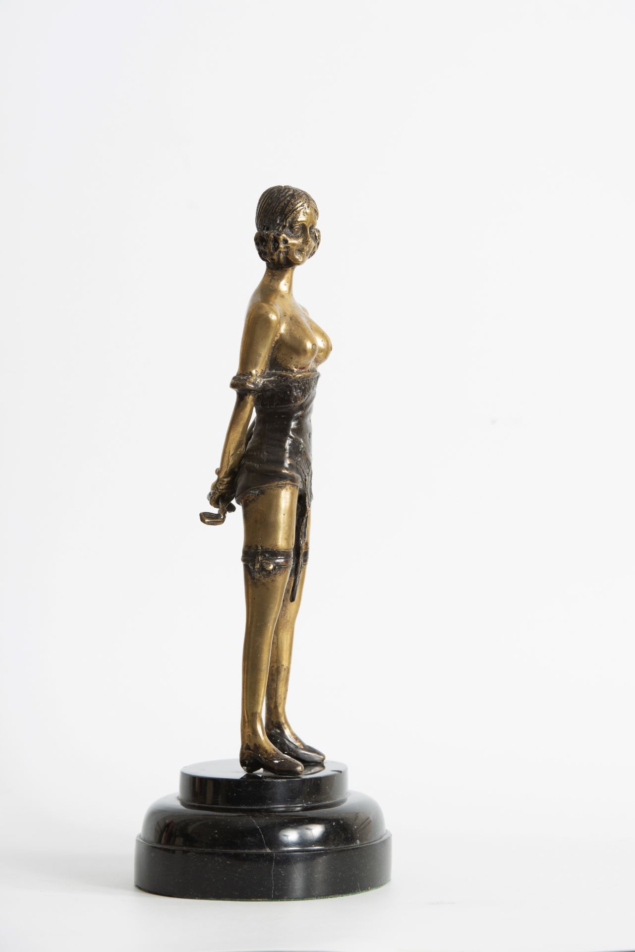 Ferdinand PREISS (D'après) L'écuyère - Bronze patiné - Signé - Socle marbre [...] - Bild 2 aus 4