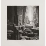 Gérard TRIGNAC (1955) - Le Sanctuaire - Eau forte et burin signée au crayon en bas [...]