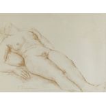 Charles DESPIAU (1874-1946) - Femme nue étendue - Dessin à la sangine signée en [...]