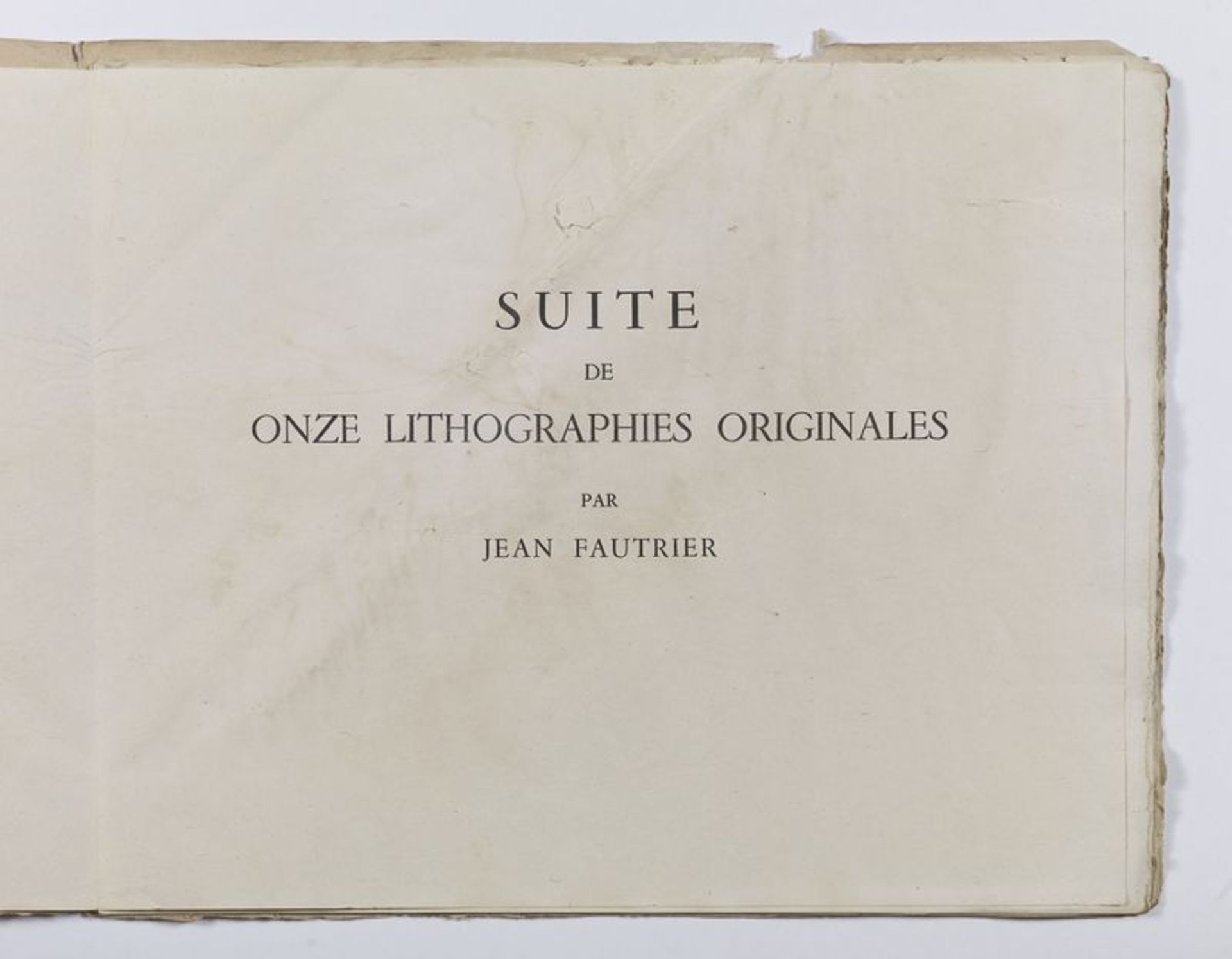 Jean FAUTRIER (1898-1964) - Suite de onze lithographies originales par Jean Fautrier [...] - Bild 2 aus 4