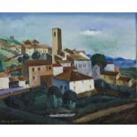 Kiyoshi HASEGAWA (1891-1980) - Site Provençal - Huile sur toile signée en bas à [...]