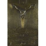 Salvador DALI (1904-1989) - Christ - Bas relief - 75 x 50 cm - - Salvador DALI [...]