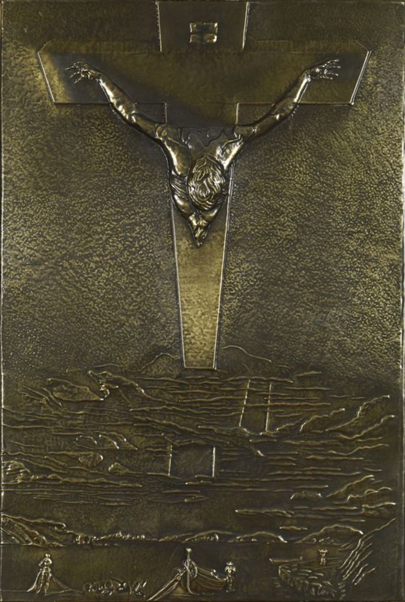 Salvador DALI (1904-1989) - Christ - Bas relief - 75 x 50 cm - - Salvador DALI [...]