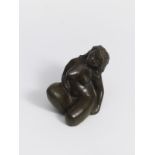 Jean LEMONNIER (1950 ) - Dormeuse - Bronze signé et numéroté EA 1/4 - H. 9,5 cm - [...]