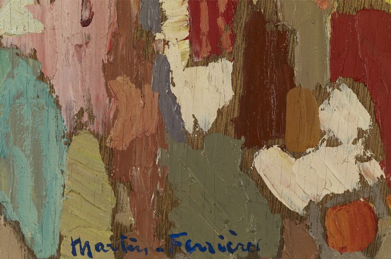 Jac MARTIN FERRIERES (1893-1972) - Marché en Yougoslavie - Huile sur panneau [...] - Image 2 of 4