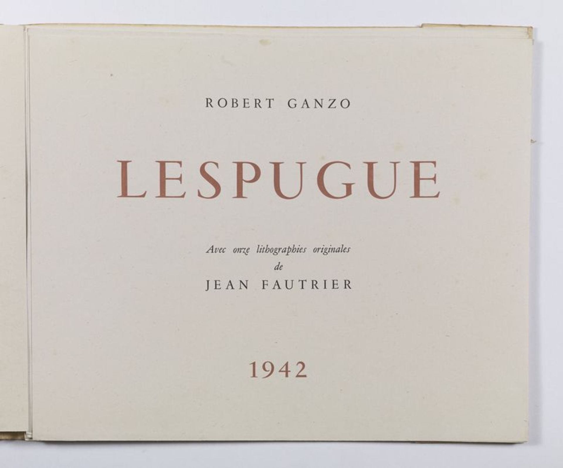 Jean FAUTRIER (1898-1964) - Lespugue - Robert Ganzo avec 11 lithographies originales [...] - Bild 3 aus 5