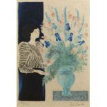 André BRASILIER (1929) - Le Bouquet Royal, lithographie en couleurs signé et [...]