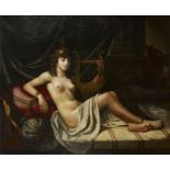Edouard Bernard DEBAT PONSAN (1847-1923) - Femme à la lyre - Huile sur toile signée [...]
