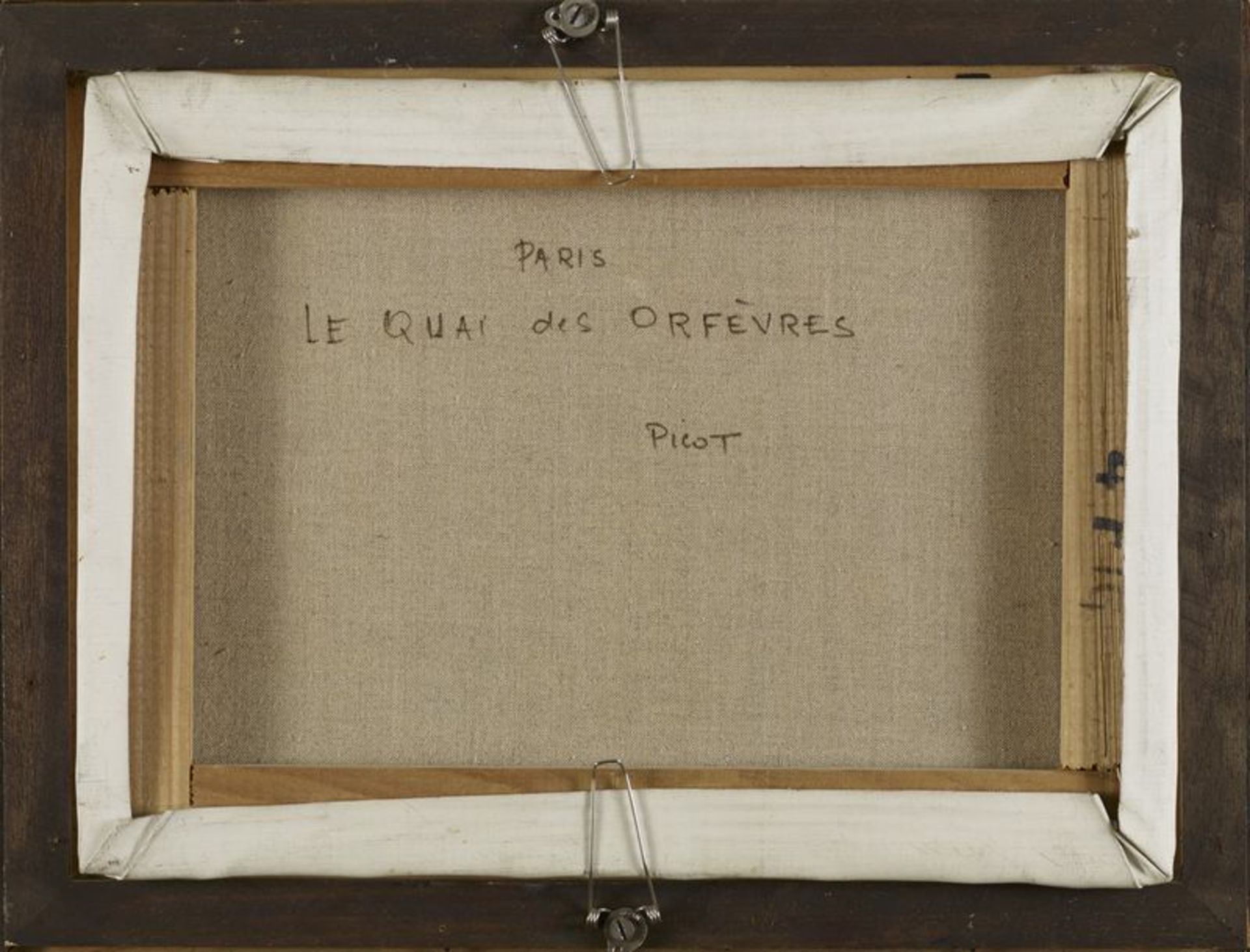 Jean Claude PICOT (1933) - Quai des Orfèvres - Huile sur toile signée en bas à [...] - Bild 3 aus 4