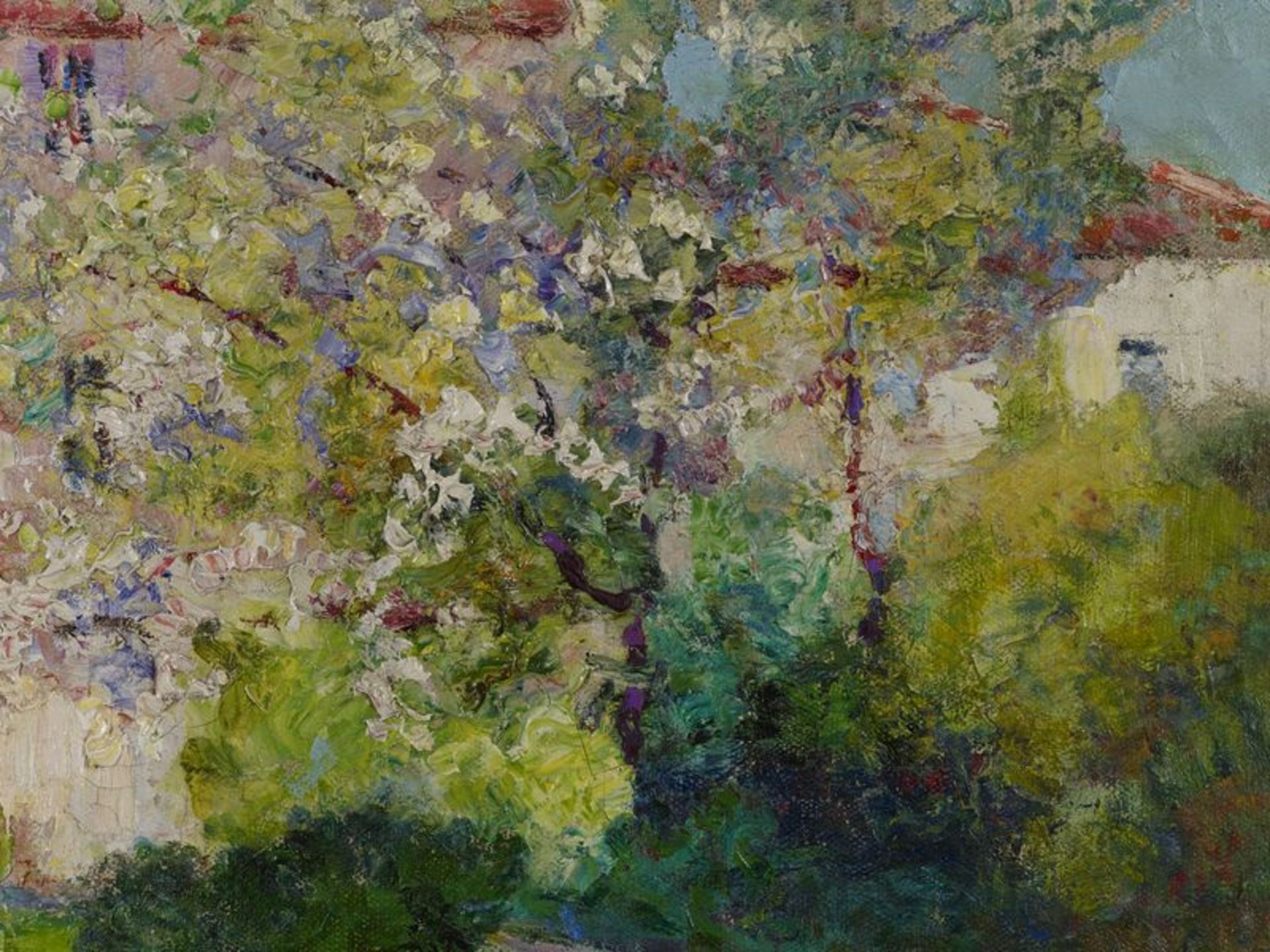 Victor CHARRETON (1864-1936) - Printemps près Paris, 1929 - Huile sur toile signée [...] - Bild 3 aus 4