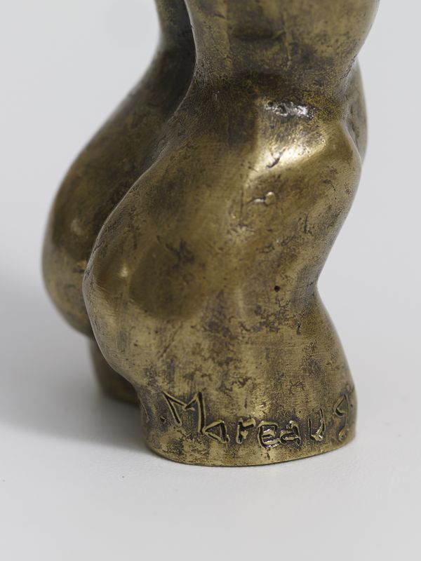 A. MAFEAU (Xxème siècle ) - Femme - Bronze signé - H. 8,5 cm - - A. MAFEAU (10th [...] - Image 3 of 3