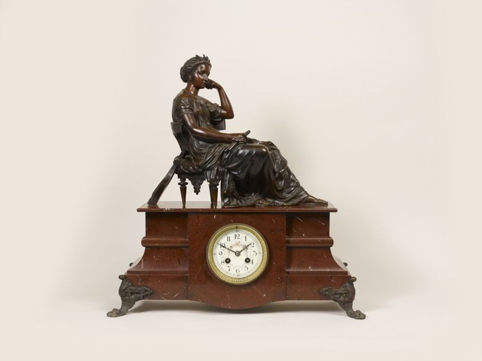 Jean Jules SALMSON (1823-1902) Sculpture figurant une jeune femme à l'antique assise [...] - Bild 5 aus 5