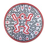 Keith HARING (1958-1990) - D'après Child - Assiette en porcelaine - D. 21 cm - - [...]