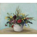 Kiyoshi HASEGAWA (1891-1980) - Bouquet de fleurs - Huile sur toile signée en bas à [...]
