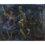 Pedro CREIXAMS (1893-1965) - Scène de cabaret - Huile sur toile signée en bas à [...]