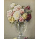 Isidore ROSENSTOCK (1880-1956) - Vase de fleurs - Aquarelle signée en bas à [...]