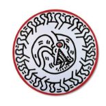 Keith HARING (1958-1990) - D'après - Serpent - Assiette en porcelaine - D. 21 cm - [...]