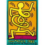 Keith HARING (1958-1990) - Montreux Jazz Festival - Affiche sérigraphique - 99 x 69 [...]