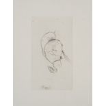 Otto WOLS (1913- 1951) - Portraits officiels - Pointe sèche - 33 x 25,5 cm- Tirage [...]