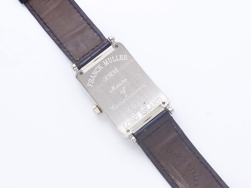 FRANCK MULLER ''LONG ISLAND N° 868'' Montre bracelet d'homme en or gris 750 [...] - Image 5 of 6