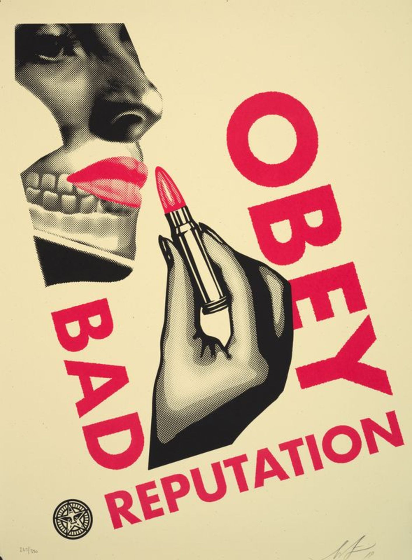 Shepard FAIREY (1960) - Bad Reputation white, 2019 -Sérigraphie signée et datée en [...]