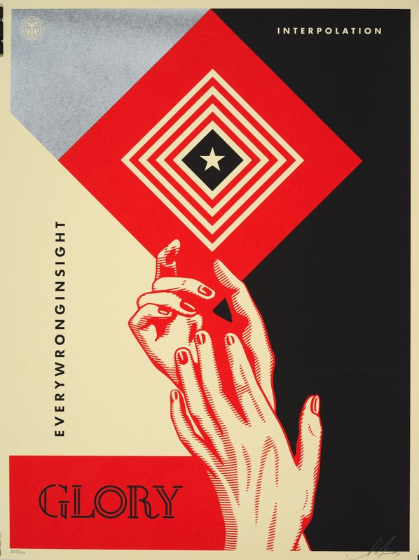 Shepard FAIREY (1960) - Interpolation, Glory, 2019 - Sérigraphie signée datée et [...]