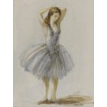 Marcel COSSON (1878- 1956) - Ballerine - Aquarelle signée ne bas à droite - 30 x [...]