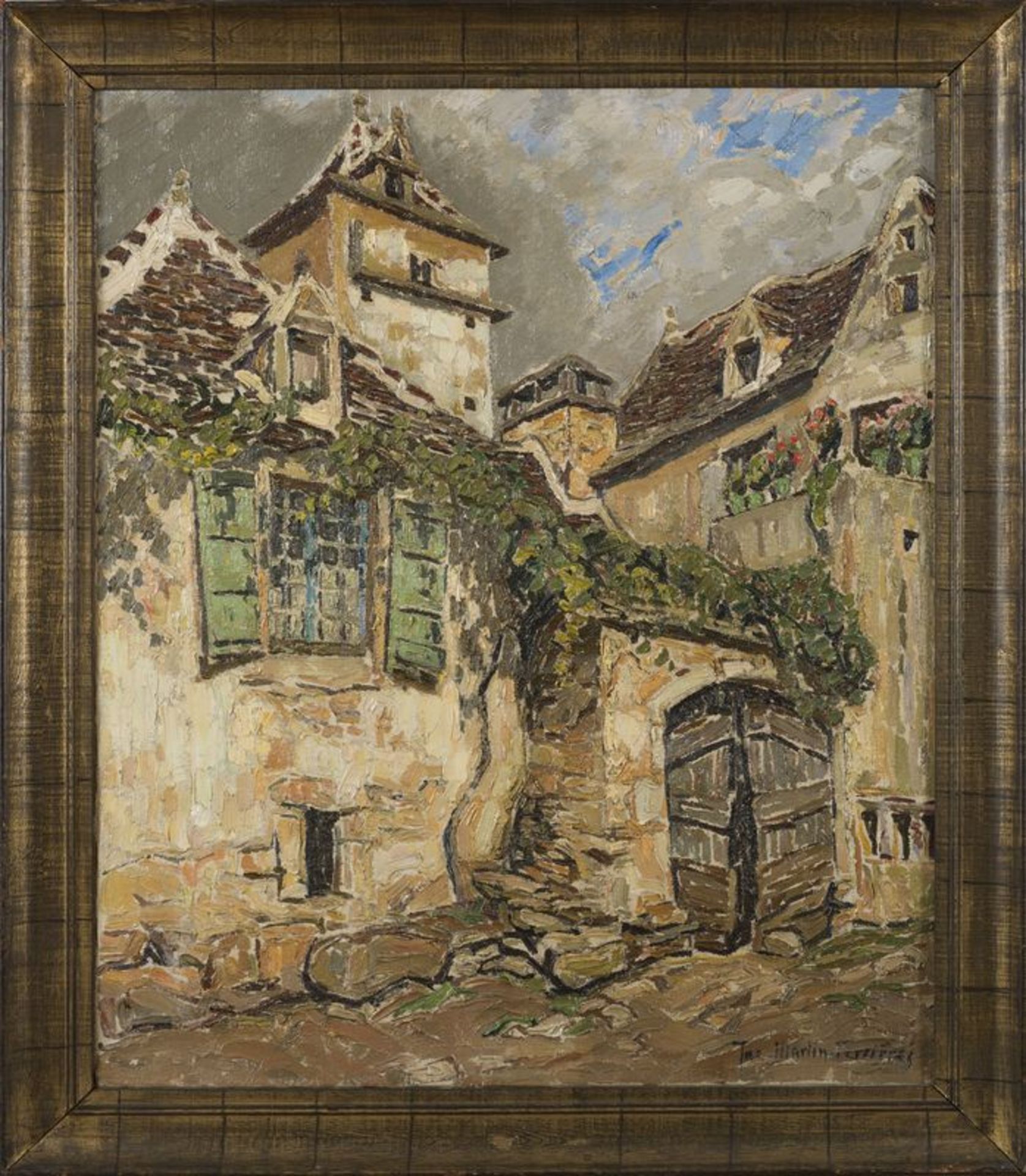 Jac MARTIN FERRIERES (1893-1972) - Propriété - Huile sur toile signée en bas à [...] - Bild 3 aus 4