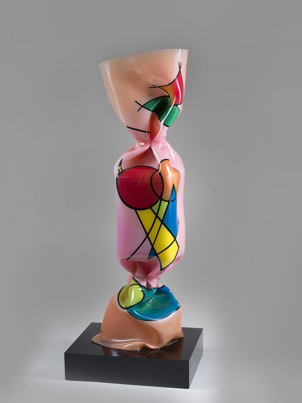 Laurence JENKELL (1965) - Wrapping Bonbon Bagatelle, N°2314, 2014 - Plexiglas peint [...]
