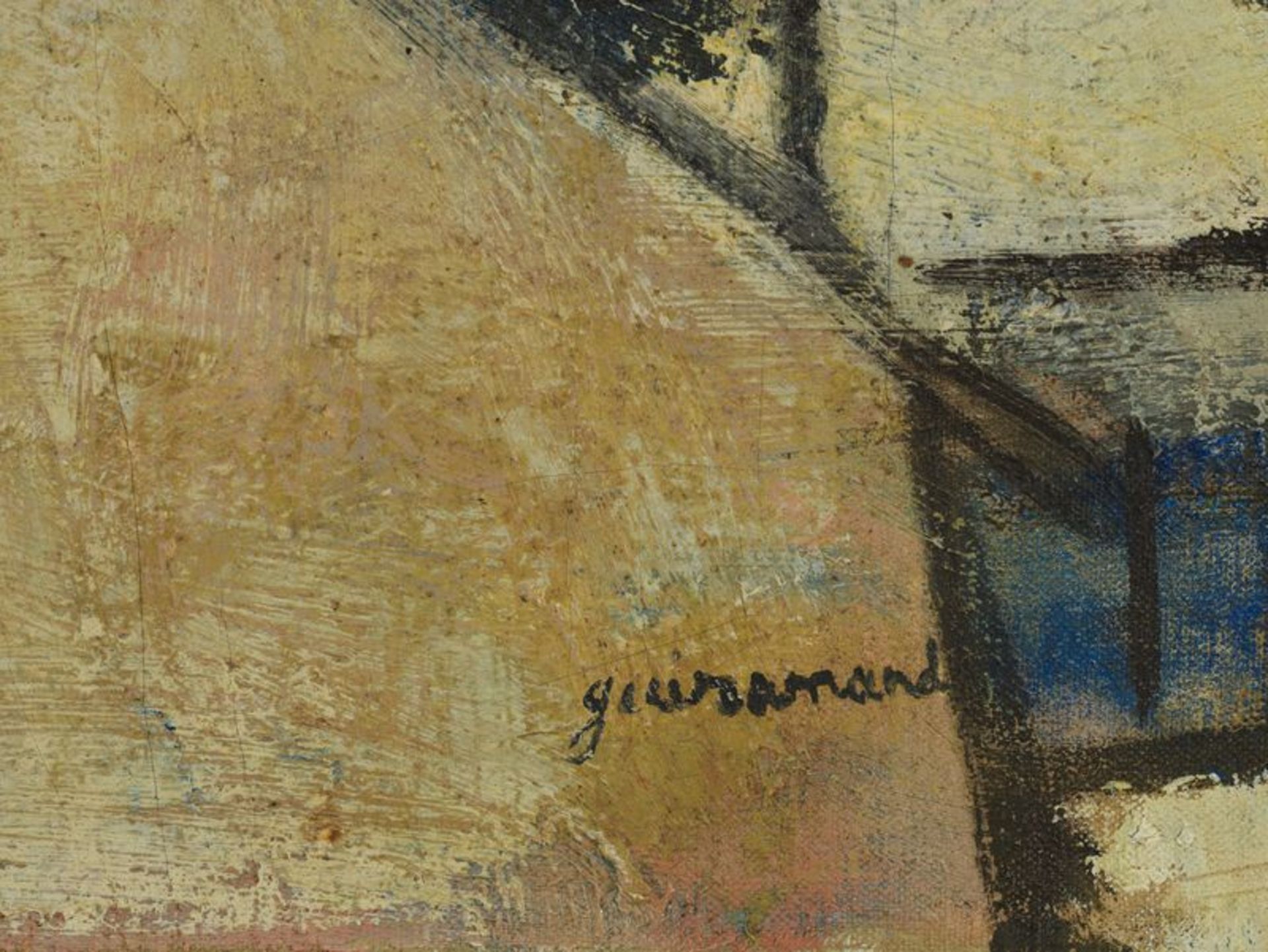 Paul GUIRAMAND (1926-2007) - Bateaux à quai - Huile sur toile sginée en bas à [...] - Bild 3 aus 4