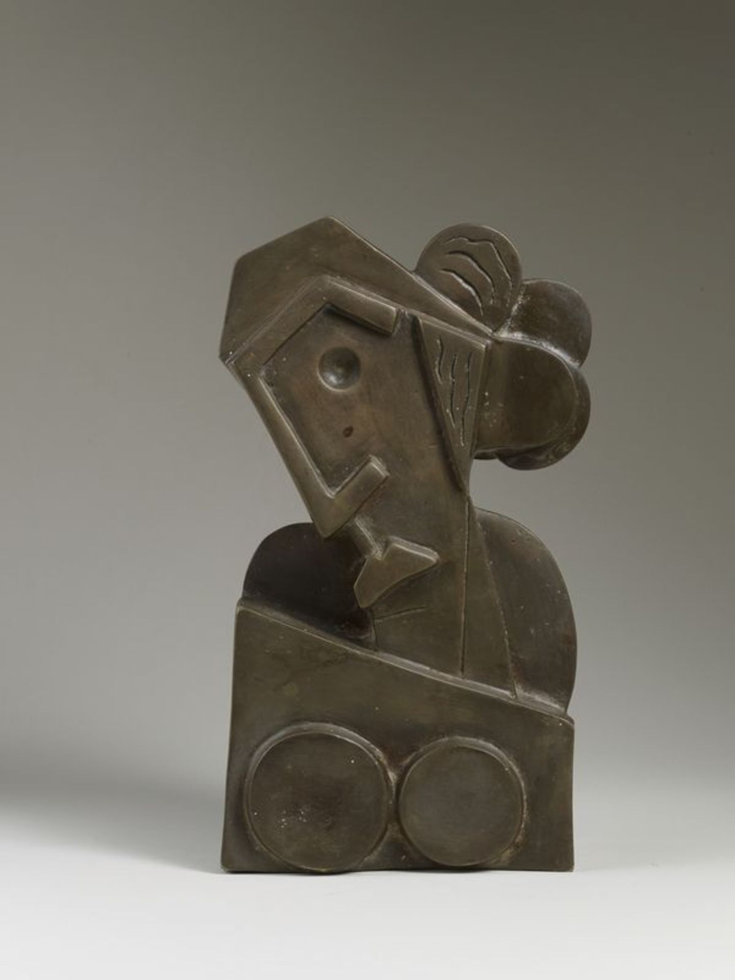 Jacques Henri GUYOT (1946) - Buste de femme - Bronze signé et justifié III/IV - 30 [...]