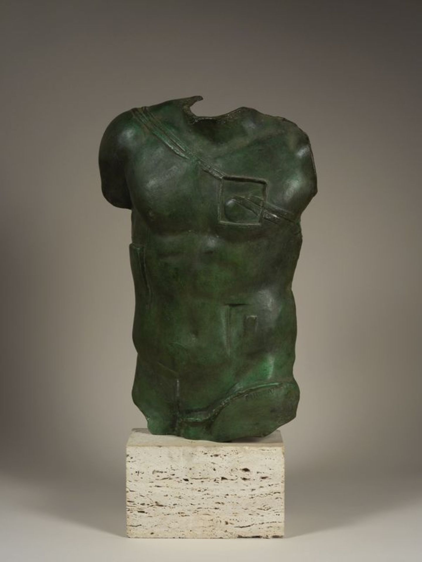 Igor MITORAJ (1944-2014) - Persée - Sculpture en bronze à patine verte - Signé et [...]
