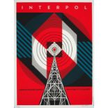 Shepard FAIREY (1960) - Interpol, 2019 - Sérigraphie signée, datée et numéroté [...]