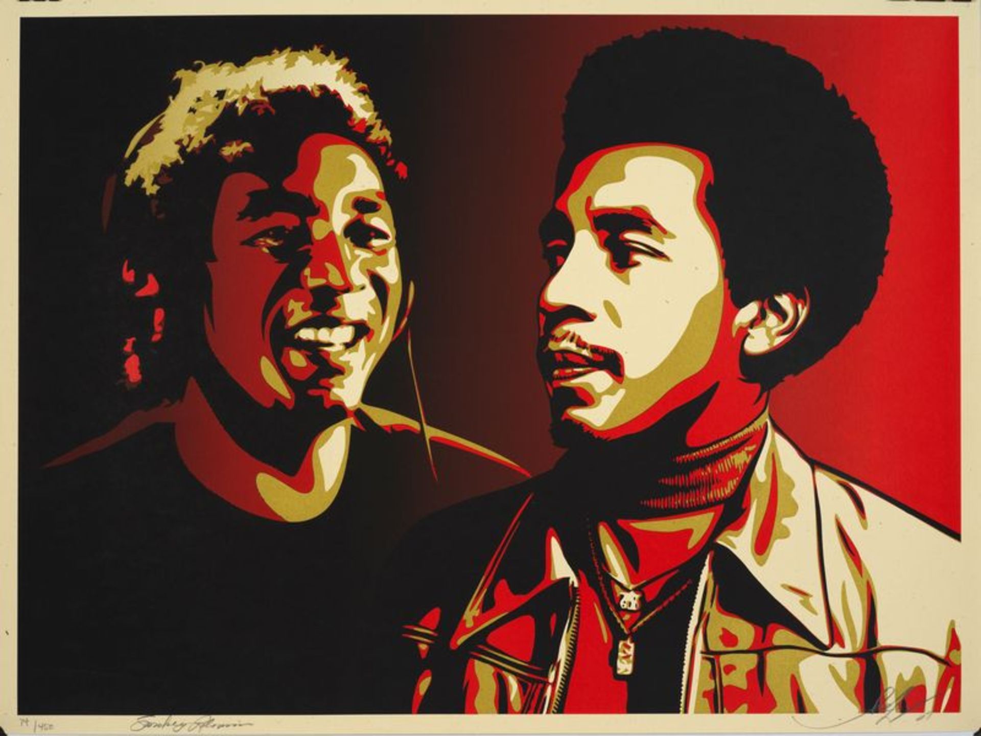 Shepard FAIREY (1960) - 50 years of music, Smokey Robinson, 2009 - Signée, titrée, [...]