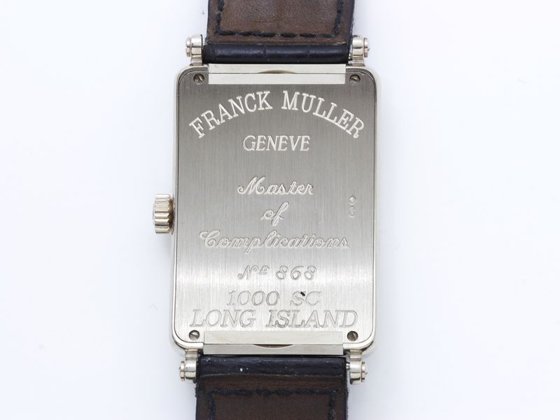 FRANCK MULLER ''LONG ISLAND N° 868'' Montre bracelet d'homme en or gris 750 [...] - Image 4 of 6