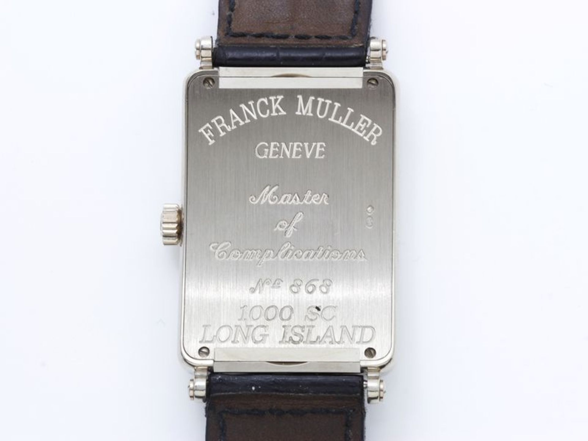 FRANCK MULLER ''LONG ISLAND N° 868'' Montre bracelet d'homme en or gris 750 [...] - Bild 4 aus 6