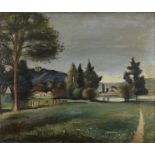 Henri HAYDEN (1883-1970) - Château de Saint Rémi des Chartreuses - Huile sur carton [...]