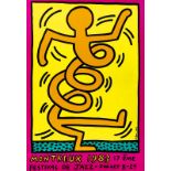 Keith HARING (1958-1990) - Montreux Jazz Festival - Affiche sérigraphique - 99 x 69 [...]