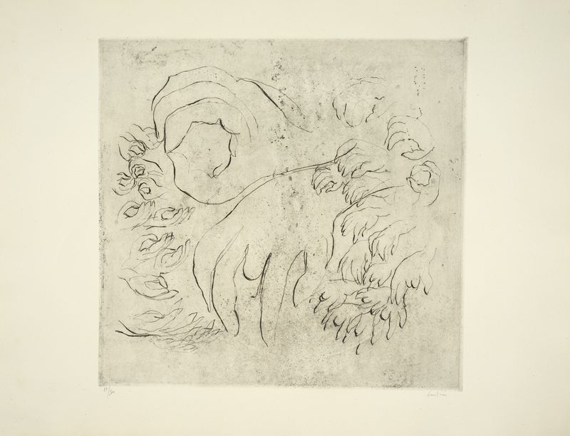 Jean FAUTRIER (1898-1964) - Etude de mains, 1942 - Héliogravure, eau forte et [...]