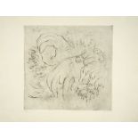 Jean FAUTRIER (1898-1964) - Etude de mains, 1942 - Héliogravure, eau forte et [...]