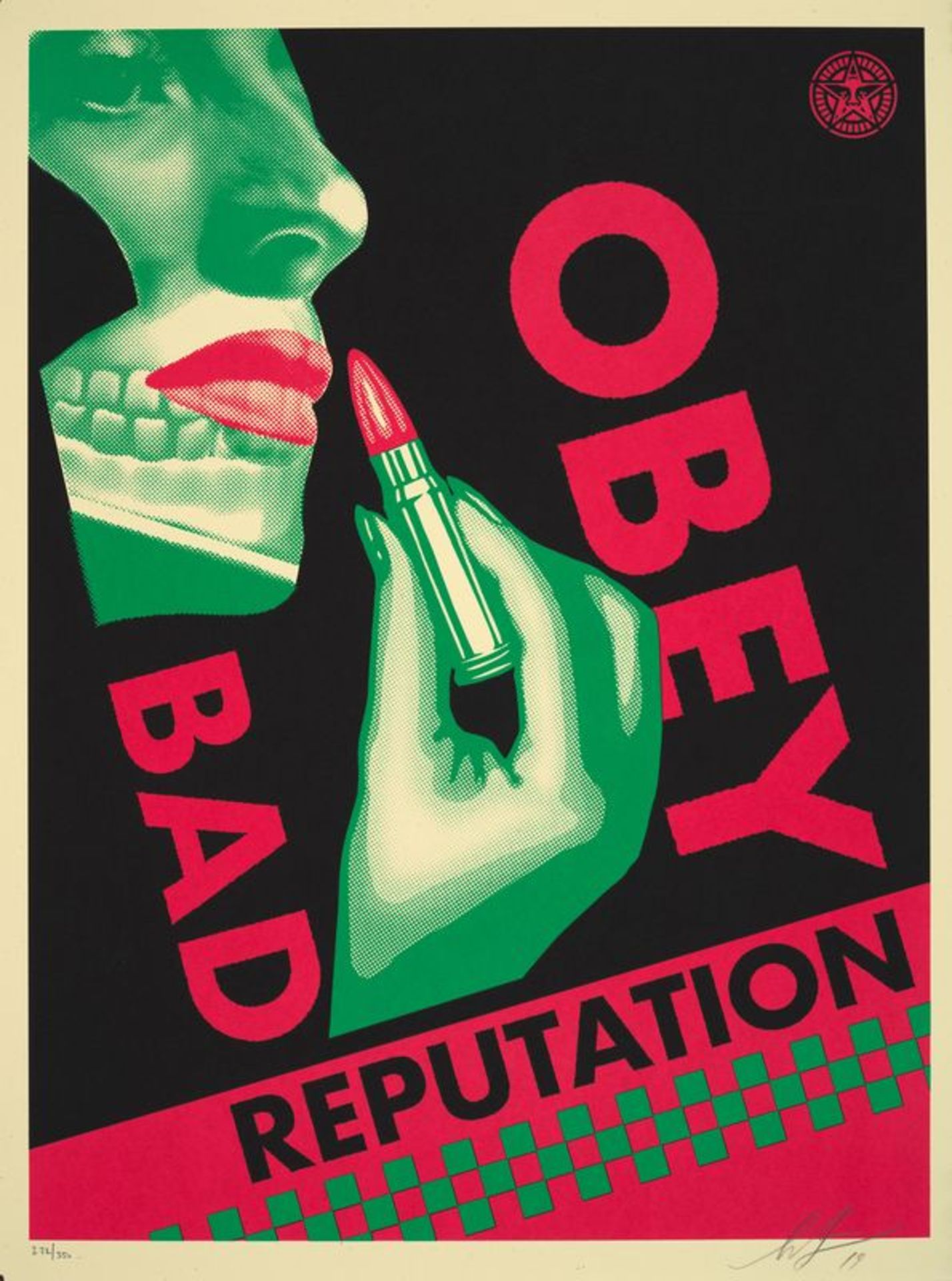 Shepard FAIREY (1960) - Bad Reputation Black, 2019 -Sérigraphie signée et datée en [...]