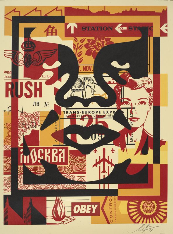 Shepard FAIREY dit OBEY (1970) - Trois faces - triptyque - lithographie signée en [...] - Image 2 of 3