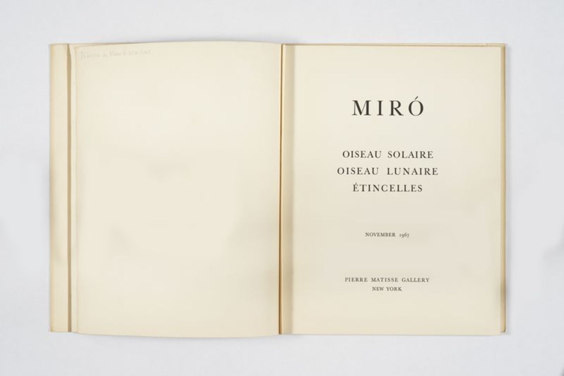"Miro, oiseau solaire, oiseau lunaire, étincellles" - November 1967 - Pierre [...] - Bild 2 aus 13