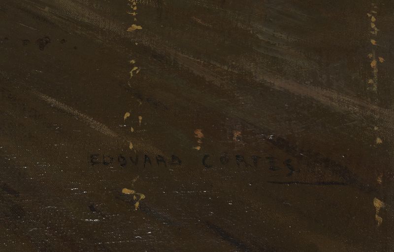 Edouard CORTES (1882-1969) -, Le Quai du Louvre vers le pont des Arts - Huile sur [...] - Image 3 of 5