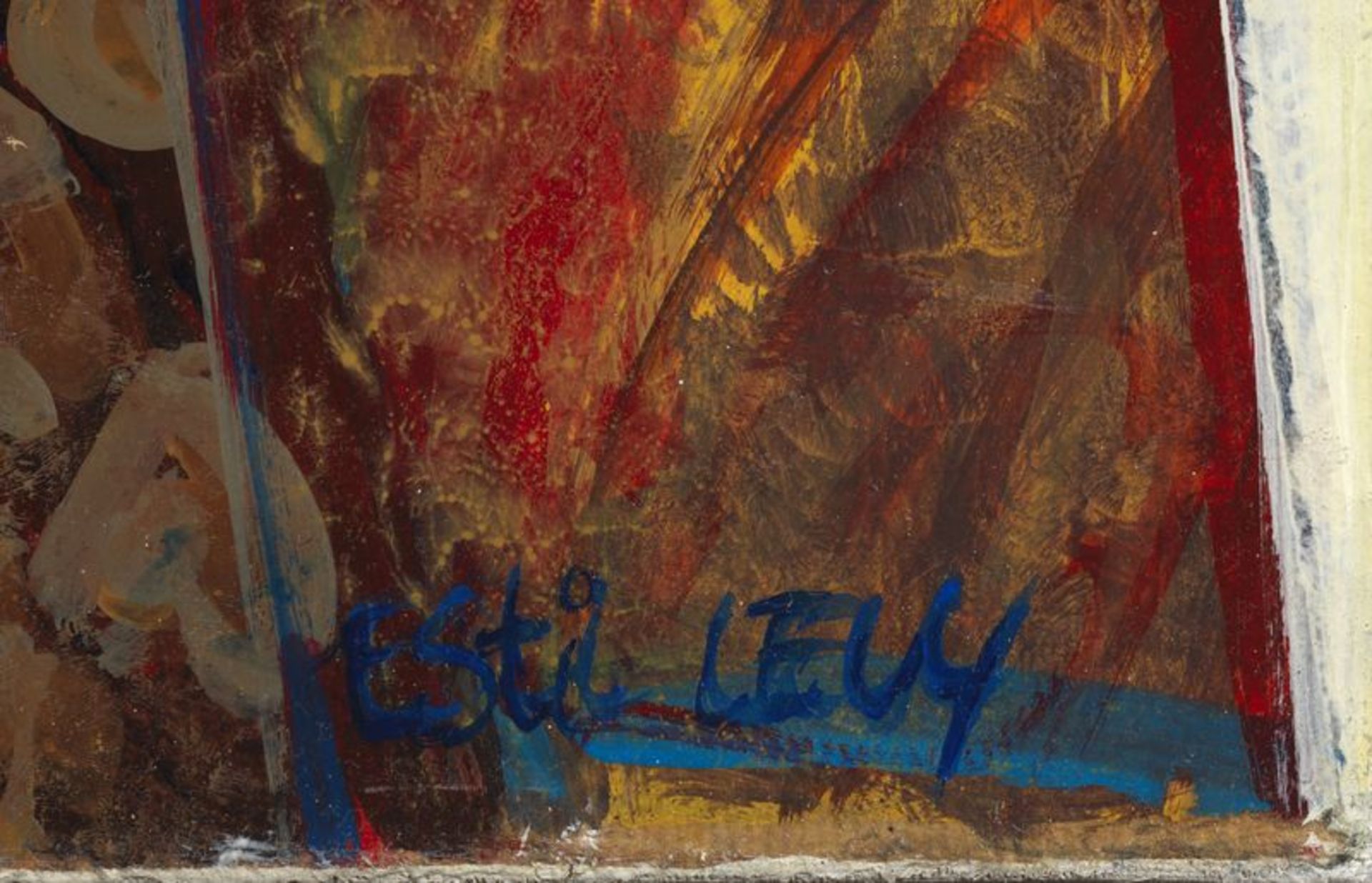 Ester LEVY (XX) Dédoublement - huile sur toile signée en bas à droite titrée au [...] - Bild 3 aus 3