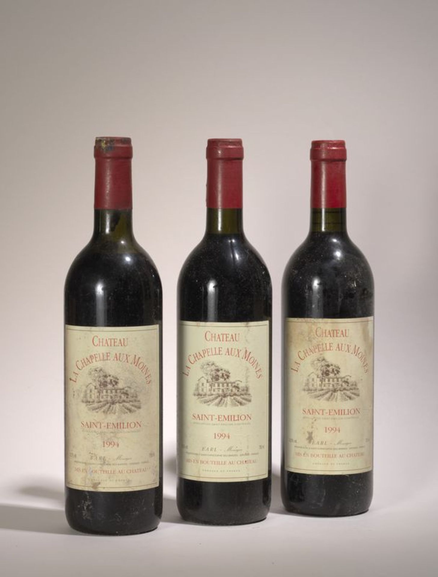 3 bouteilles Château La Chapelle aux Moines 1994, Saint Emilion - - 3 bottles [...]