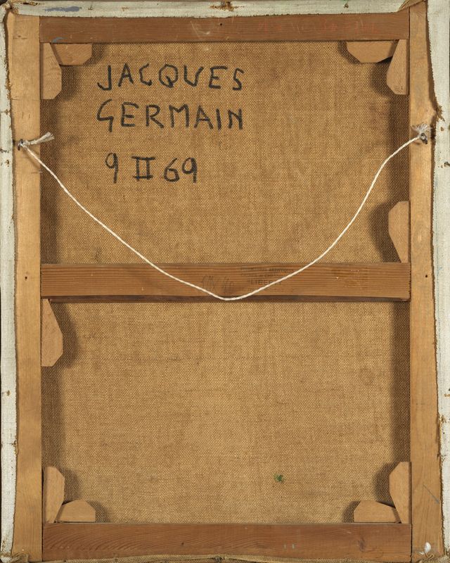 Jacques GERMAIN (1915- 2001) - Composition - Huile sur toile signée en bas à droite [...] - Image 2 of 3